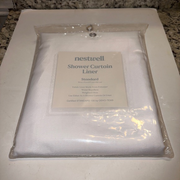Nestwell Bath Homebathshowernestwell Fabric Shower Curtain Liner White Poshmark